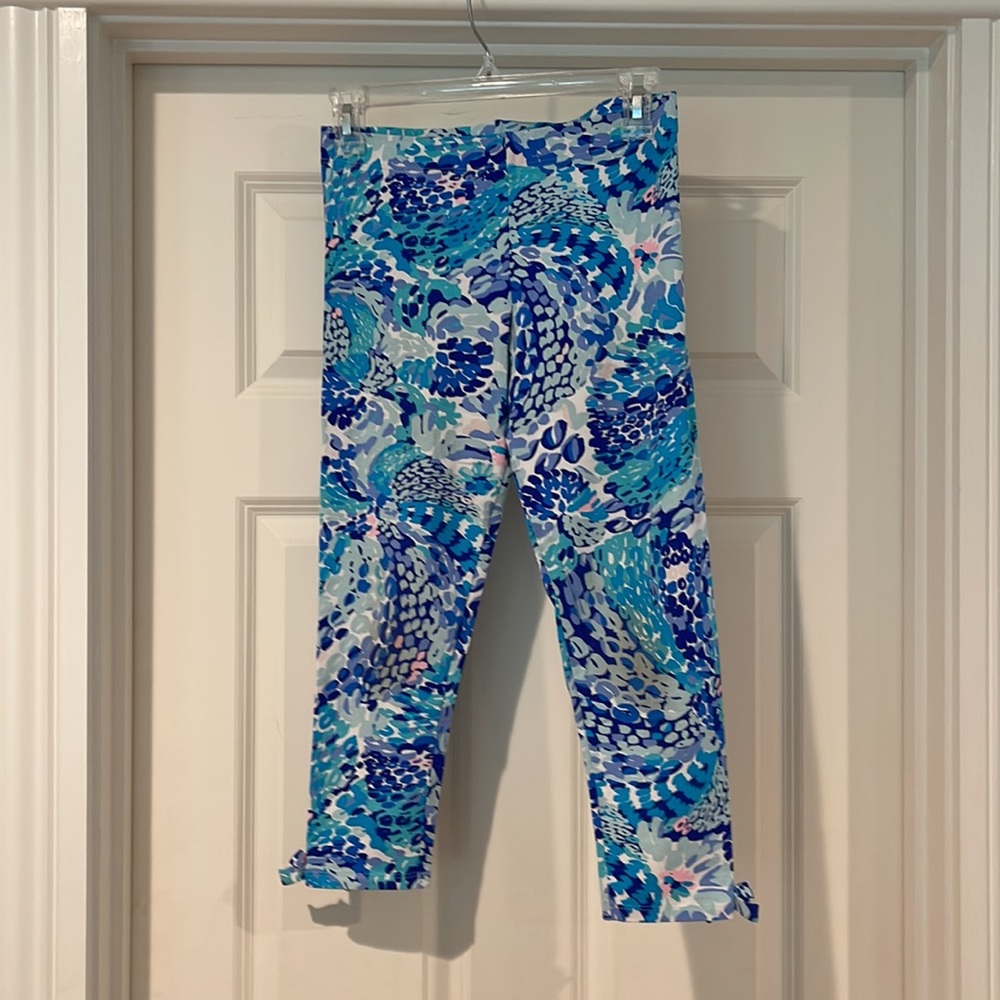 Girls Lilly Pulitzer Blue/Aqua Leggings Size XL